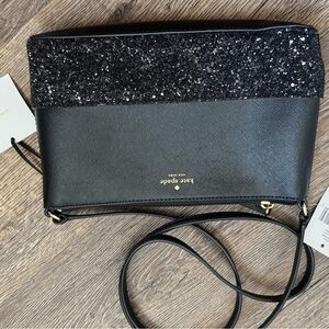 Kate Spade Black Sparkle Crossbody Bag